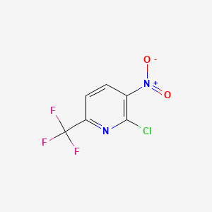 2-Chloro-3-nitro-6-(trifluoromethyl)pyridine chemical structure (CAS 117519-08-1)