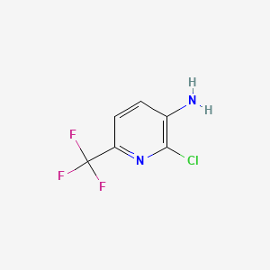 3-Amino-2-chloro-6-(trifluoromethyl)pyridine chemical structure (CAS 117519-09-2)