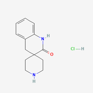1'H-Spiro[piperidine-4,3'-quinolin]-2'(4'H)-one hydrochloride chemical structure (CAS 1175358-24-3)