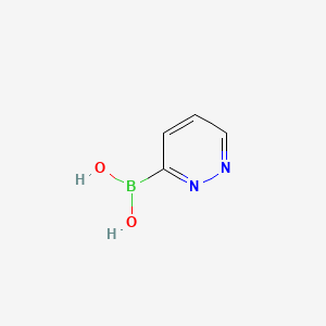 Pyridazin-3-ylboronic acid chemical structure (CAS 1175560-30-1)