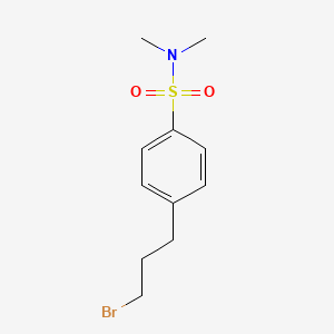 4-(3-Bromopropyl)-N,N-dimethylbenzenesulfonamide chemical structure (CAS 1175906-30-5)