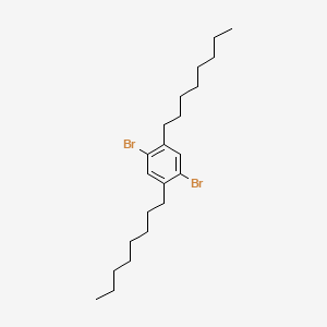 1,4-Dibromo-2,5-dioctylbenzene chemical structure (CAS 117635-22-0)