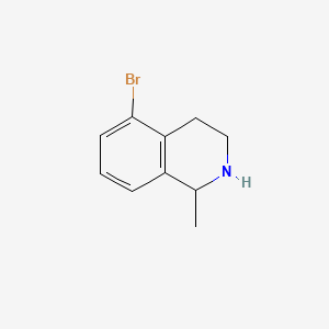 5-Bromo-1-methyl-1,2,3,4-tetrahydroisoquinoline chemical structure (CAS 1176414-91-7)