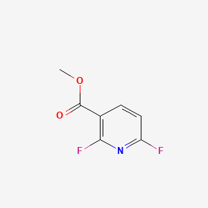 Methyl 2,6-difluoronicotinate chemical structure (CAS 117671-02-0)