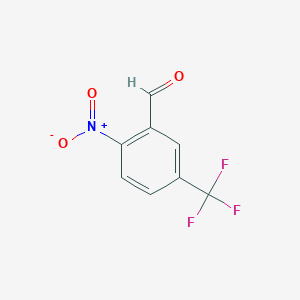 2-Nitro-5-(trifluoromethyl)benzaldehyde chemical structure (CAS 1176723-57-1)