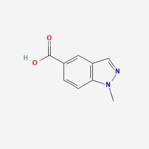 1-Methyl-1H-indazole-5-carboxylic acid chemical structure (CAS 1176754-31-6)