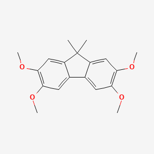 2,3,6,7-Tetramethoxy-9,9-dimethyl-9H-fluorene chemical structure (CAS 1176891-87-4)