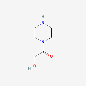 2-Hydroxy-1-(piperazin-1-yl)ethan-1-one chemical structure (CAS 117701-75-4)