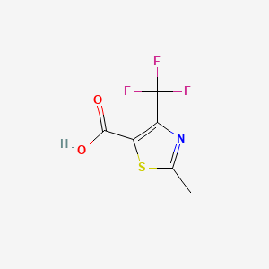 2-Methyl-4-(trifluoromethyl)thiazole-5-carboxylic acid chemical structure (CAS 117724-63-7)