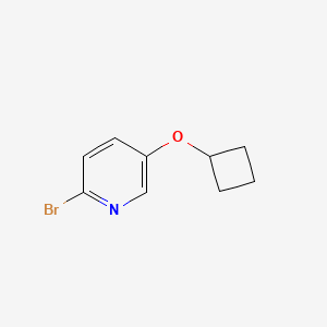 2-Bromo-5-cyclobutoxypyridine chemical structure (CAS 1177269-07-6)