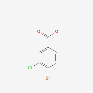 Methyl 4-bromo-3-chlorobenzoate chemical structure (CAS 117738-74-6)