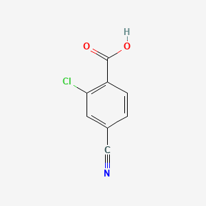 2-Chloro-4-cyanobenzoic acid chemical structure (CAS 117738-77-9)