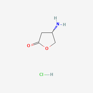 (S)-4-Aminodihydrofuran-2(3H)-one hydrochloride chemical structure (CAS 117752-82-6)