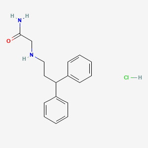 2-((3,3-Diphenylpropyl)amino)acetamide hydroChloride chemical structure (CAS 1177583-87-7)