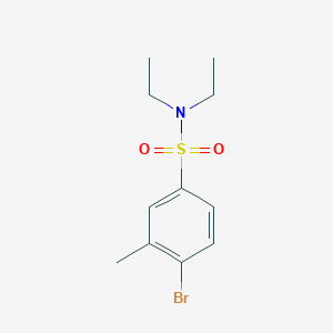 4-Bromo-N,N-diethyl-3-methylbenzenesulfonamide chemical structure (CAS 1178100-39-4)