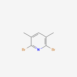 2,6-Dibromo-3,5-dimethylpyridine chemical structure (CAS 117846-58-9)