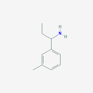 1-(m-Tolyl)propan-1-amine chemical structure (CAS 1178741-79-1)
