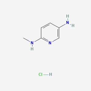 N2-Methylpyridine-2,5-diamine hydrochloride chemical structure (CAS 117879-51-3)
