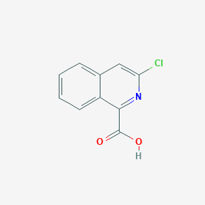 3-Chloroisoquinoline-1-carboxylic acid chemical structure (CAS 1179149-10-0)