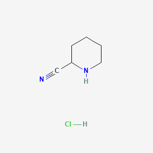 Piperidine-2-carbonitrile hydrochloride chemical structure (CAS 117921-54-7)