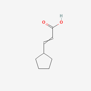 (E)-3-Cyclopentylacrylic acid chemical structure (CAS 117929-79-0)