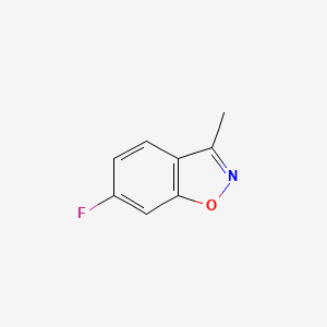 6-Fluoro-3-methylbenzo[d]isoxazole chemical structure (CAS 117933-03-6)