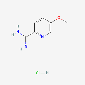 5-Methoxypicolinimidamide hydrochloride chemical structure (CAS 1179359-60-4)