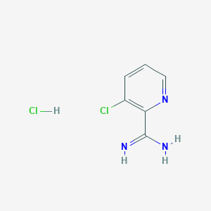 3-Chloropicolinimidamide hydrochloride chemical structure (CAS 1179360-43-0)