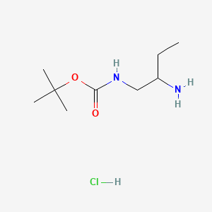 1-N-Boc-Butane-1,2-diamine hydrochloride chemical structure (CAS 1179360-83-8)