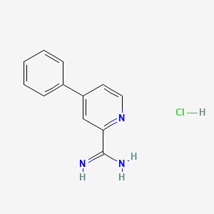 4-Phenylpicolinimidamide hydrochloride chemical structure (CAS 1179361-01-3)