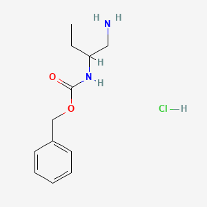 2-N-Cbz-Butane-1,2-diamine hydrochloride chemical structure (CAS 1179361-76-2)