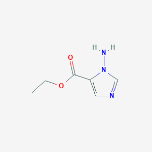 Ethyl 1-amino-1H-imidazole-5-carboxylate chemical structure (CAS 1179361-84-2)