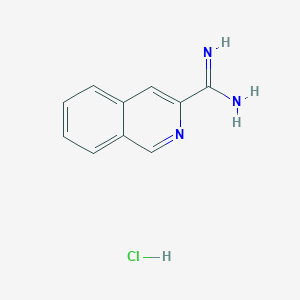 Isoquinoline-3-carboximidamide hydrochloride chemical structure (CAS 1179362-42-5)