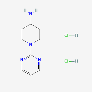 1-(Pyrimidin-2-yl)piperidin-4-amine dihydrochloride chemical structure (CAS 1179369-48-2)