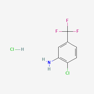 2-Chloro-5-(trifluoromethyl)aniline hydrochloride chemical structure (CAS 1179444-82-6)