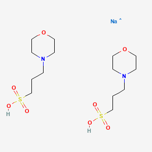 3-Morpholinopropane-1-sulfonic acid, sodium salt(2:1) chemical structure (CAS 117961-20-3)