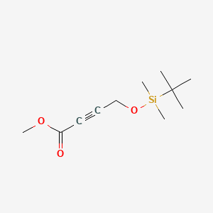 Methyl 4-((tert-butyldimethylsilyl)oxy)but-2-ynoate chemical structure (CAS 117968-51-1)