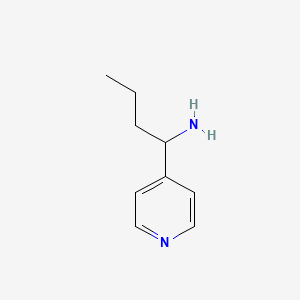 1-(Pyridin-4-yl)butan-1-amine chemical structure (CAS 1179877-52-1)