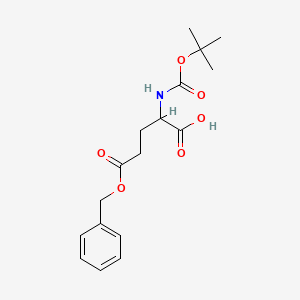 5-(Benzyloxy)-2-((tert-butoxycarbonyl)amino)-5-oxopentanoic acid chemical structure (CAS 117997-81-6)