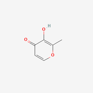 3-Hydroxy-2-methyl-4-pyrone chemical structure (CAS 118-71-8)