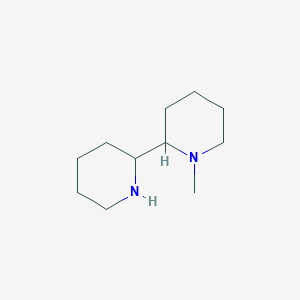 1-Methyl-2,2'-bipiperidine chemical structure (CAS 118046-22-3)