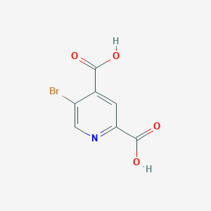 5-Bromopyridine-2,4-dicarboxylic acid chemical structure (CAS 118092-07-2)
