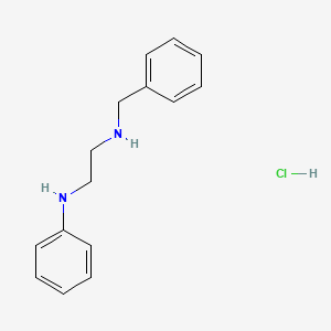 N1-Benzyl-N2-phenylethane-1,2-diamine hydrochloride chemical structure (CAS 118107-85-0)