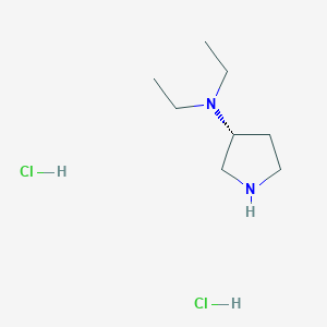 (R)-N,N-Diethylpyrrolidin-3-amine dihydrochloride chemical structure (CAS 1181083-20-4)