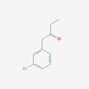 1-(3-Chlorophenyl)butan-2-one chemical structure (CAS 1181404-78-3)