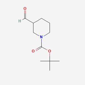 tert-Butyl 3-formylpiperidine-1-carboxylate chemical structure (CAS 118156-93-7)