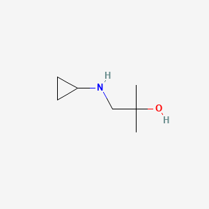 1-(Cyclopropylamino)-2-methylpropan-2-ol chemical structure (CAS 1181570-55-7)