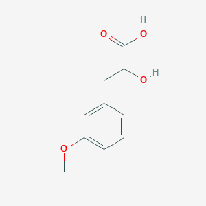 2-Hydroxy-3-(3-methoxyphenyl)propanoic acid chemical structure (CAS 1181574-73-1)