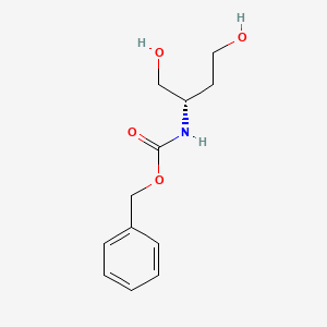 (S)-2-Cbz-aminobutane-1,4-diol chemical structure (CAS 118219-23-1)