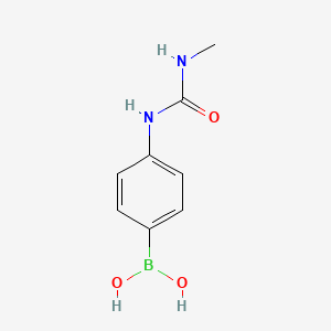 (4-(3-Methylureido)phenyl)boronic acid chemical structure (CAS 1182315-47-4)